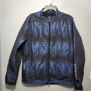 Men's Vuga Blue Light Weight Jacket Full Zipper Size Large